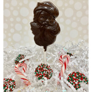 Dark Chocolate Santa Pop | Reppert's Candy
