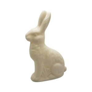 7" White Chocolate Sitting Bunny