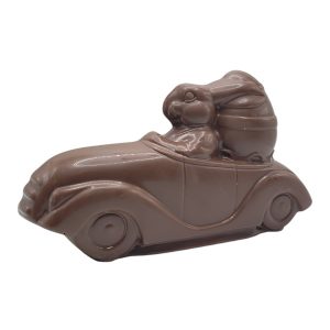 Milk Chocolate Bunny in Car