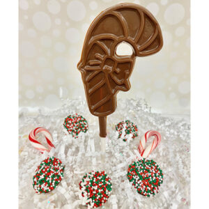 Milk Chocolate Candy Cane Pop | Reppert's Candy