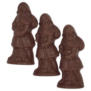 Milk Chocolate Small Flat Santas