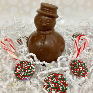 Milk Chocolate Round Snowman | Reppert's Candy