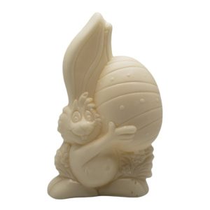 White Chocolate Bunny with Egg